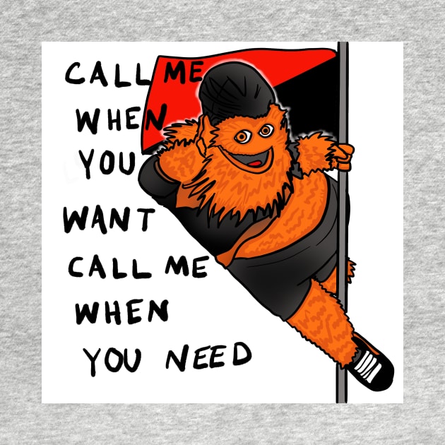 Gritty Call Me Antifa Pole by JamieWetzel